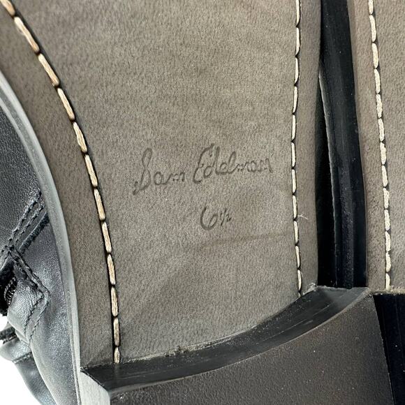 Sam Edelman NWOB Narisa Over The Knee Black Boots Size 6.5 Leather Side Zip - Picture 7 of 7